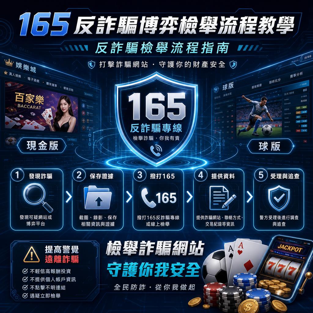 165反詐騙博弈檢舉流程教學與反詐騙檢舉流程指南